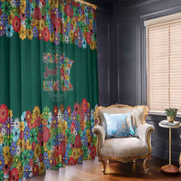 Home Sweet Home Minnesota Flower Xmas Christmas Window Curtain Xmas Holiday Patterns - Wonder Print Shop