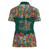 Home Sweet Home Minnesota Flower Xmas Christmas Women Polo Shirt Xmas Holiday Patterns - Wonder Print Shop