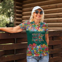 Home Sweet Home Minnesota Flower Xmas Christmas Women Polo Shirt Xmas Holiday Patterns - Wonder Print Shop