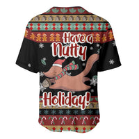 Have A Nutty Holiday Christmas Baseball Jersey Xmas Holiday Patterns - Wonder Print Shop