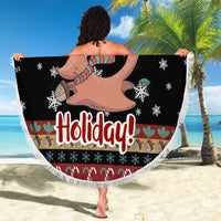 Have A Nutty Holiday Christmas Beach Blanket Xmas Holiday Patterns - Wonder Print Shop