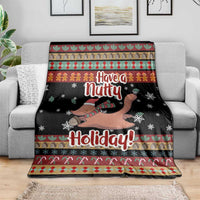 Have A Nutty Holiday Christmas Blanket Xmas Holiday Patterns - Wonder Print Shop