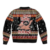 Have A Nutty Holiday Christmas Bomber Jacket Xmas Holiday Patterns - Wonder Print Shop