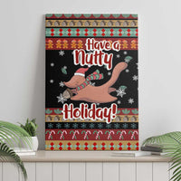 Have A Nutty Holiday Christmas Canvas Wall Art Xmas Holiday Patterns - Wonder Print Shop