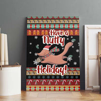 Have A Nutty Holiday Christmas Canvas Wall Art Xmas Holiday Patterns - Wonder Print Shop