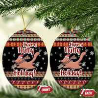 Have A Nutty Holiday Christmas Ceramic Ornament Xmas Holiday Patterns - Wonder Print Shop