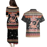 Have A Nutty Holiday Christmas Couples Matching Puletasi and Hawaiian Shirt Xmas Holiday Patterns - Wonder Print Shop