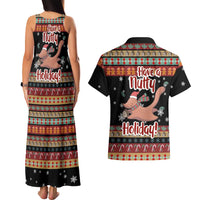 Have A Nutty Holiday Christmas Couples Matching Tank Maxi Dress and Hawaiian Shirt Xmas Holiday Patterns - Wonder Print Shop