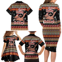 Have A Nutty Holiday Christmas Family Matching Long Sleeve Bodycon Dress and Hawaiian Shirt Xmas Holiday Patterns - Wonder Print Shop