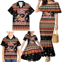 Have A Nutty Holiday Christmas Family Matching Mermaid Dress and Hawaiian Shirt Xmas Holiday Patterns - Wonder Print Shop