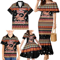Have A Nutty Holiday Christmas Family Matching Mermaid Dress and Hawaiian Shirt Xmas Holiday Patterns - Wonder Print Shop