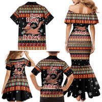 Have A Nutty Holiday Christmas Family Matching Mermaid Dress and Hawaiian Shirt Xmas Holiday Patterns - Wonder Print Shop