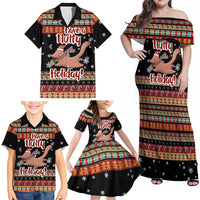 Have A Nutty Holiday Christmas Family Matching Off Shoulder Maxi Dress and Hawaiian Shirt Xmas Holiday Patterns - Wonder Print Shop