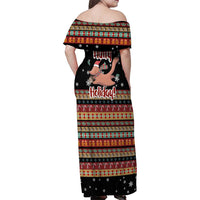 Have A Nutty Holiday Christmas Family Matching Off Shoulder Maxi Dress and Hawaiian Shirt Xmas Holiday Patterns - Wonder Print Shop
