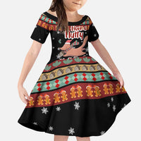Have A Nutty Holiday Christmas Family Matching Short Sleeve Bodycon Dress and Hawaiian Shirt Xmas Holiday Patterns - Wonder Print Shop