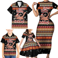 Have A Nutty Holiday Christmas Family Matching Short Sleeve Bodycon Dress and Hawaiian Shirt Xmas Holiday Patterns - Wonder Print Shop