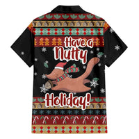 Have A Nutty Holiday Christmas Family Matching Short Sleeve Bodycon Dress and Hawaiian Shirt Xmas Holiday Patterns - Wonder Print Shop