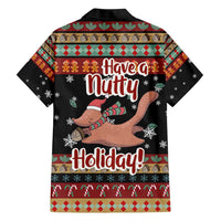 Have A Nutty Holiday Christmas Family Matching Short Sleeve Bodycon Dress and Hawaiian Shirt Xmas Holiday Patterns - Wonder Print Shop