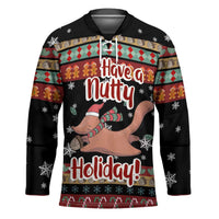 Have A Nutty Holiday Christmas Hockey Jersey Xmas Holiday Patterns - Wonder Print Shop