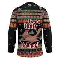 Have A Nutty Holiday Christmas Hockey Jersey Xmas Holiday Patterns - Wonder Print Shop
