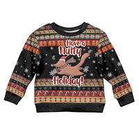 Have A Nutty Holiday Christmas Kid Ugly Christmas Sweater Xmas Holiday Patterns - Wonder Print Shop