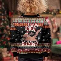 Have A Nutty Holiday Christmas Kid Ugly Christmas Sweater Xmas Holiday Patterns - Wonder Print Shop