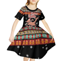 Have A Nutty Holiday Christmas Kid Short Sleeve Dress Xmas Holiday Patterns - Wonder Print Shop
