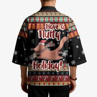 Have A Nutty Holiday Christmas Kimono Xmas Holiday Patterns - Wonder Print Shop