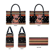 Have A Nutty Holiday Christmas Leather Bag Xmas Holiday Patterns - Wonder Print Shop