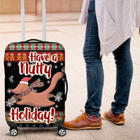 Have A Nutty Holiday Christmas Luggage Cover Xmas Holiday Patterns - Wonder Print Shop