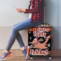 Have A Nutty Holiday Christmas Luggage Cover Xmas Holiday Patterns - Wonder Print Shop