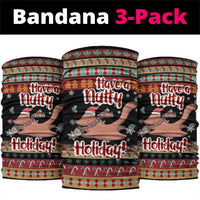 Have A Nutty Holiday Christmas Neck Gaiter Xmas Holiday Patterns - Wonder Print Shop