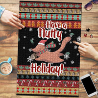 Have A Nutty Holiday Christmas Puzzle Xmas Holiday Patterns - Wonder Print Shop
