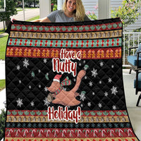 Have A Nutty Holiday Christmas Quilt Xmas Holiday Patterns - Wonder Print Shop