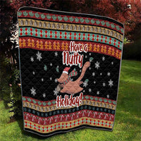 Have A Nutty Holiday Christmas Quilt Xmas Holiday Patterns - Wonder Print Shop