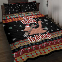 Have A Nutty Holiday Christmas Quilt Bed Set Xmas Holiday Patterns - Wonder Print Shop