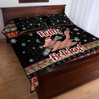 Have A Nutty Holiday Christmas Quilt Bed Set Xmas Holiday Patterns - Wonder Print Shop