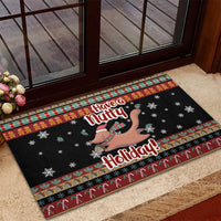 Have A Nutty Holiday Christmas Rubber Doormat Xmas Holiday Patterns - Wonder Print Shop