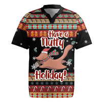 Have A Nutty Holiday Christmas Rugby Jersey Xmas Holiday Patterns - Wonder Print Shop