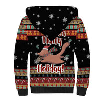 Have A Nutty Holiday Christmas Sherpa Hoodie Xmas Holiday Patterns - Wonder Print Shop