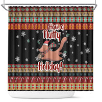 Have A Nutty Holiday Christmas Shower Curtain Xmas Holiday Patterns - Wonder Print Shop