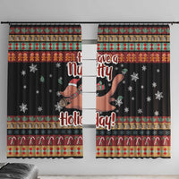 Have A Nutty Holiday Christmas Window Curtain Xmas Holiday Patterns - Wonder Print Shop