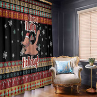 Have A Nutty Holiday Christmas Window Curtain Xmas Holiday Patterns - Wonder Print Shop