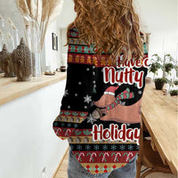Have A Nutty Holiday Christmas Women Casual Shirt Xmas Holiday Patterns - Wonder Print Shop