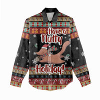 Have A Nutty Holiday Christmas Women Casual Shirt Xmas Holiday Patterns - Wonder Print Shop