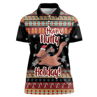 Have A Nutty Holiday Christmas Women Polo Shirt Xmas Holiday Patterns - Wonder Print Shop