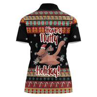 Have A Nutty Holiday Christmas Women Polo Shirt Xmas Holiday Patterns - Wonder Print Shop