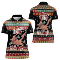 Have A Nutty Holiday Christmas Women Polo Shirt Xmas Holiday Patterns - Wonder Print Shop