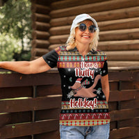 Have A Nutty Holiday Christmas Women Polo Shirt Xmas Holiday Patterns - Wonder Print Shop