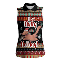 Have A Nutty Holiday Christmas Women Sleeveless Polo Shirt Xmas Holiday Patterns - Wonder Print Shop